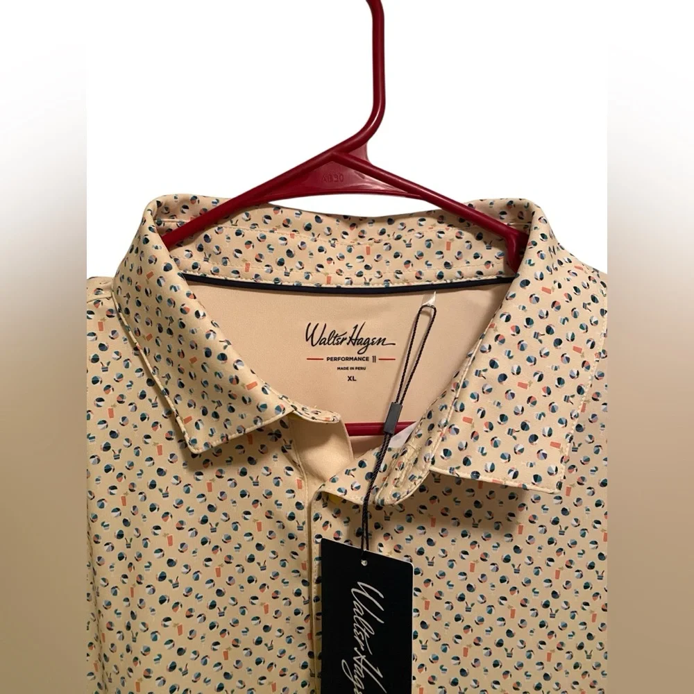 Walter Hagen mens patterned golf polo.‎ Size XXL. New with tags